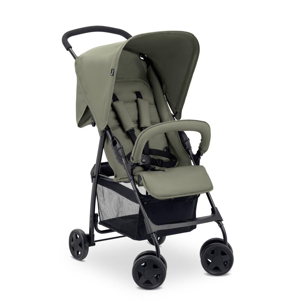 Hauck Buggy Sport – Olive Baby-Kinderwagen 5,9 kg, Liegefunktion, Zusammenklappbar, Einkaufskorb bis 3 kg, 0–15 kg