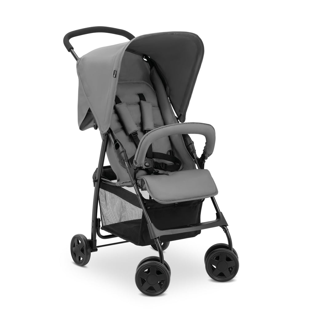 Hauck Buggy Sport – Grau Baby-Kinderwagen 5,9 kg, Liegefunktion, Zusammenklappbar, Einkaufskorb bis 3 kg, 0–15 kg